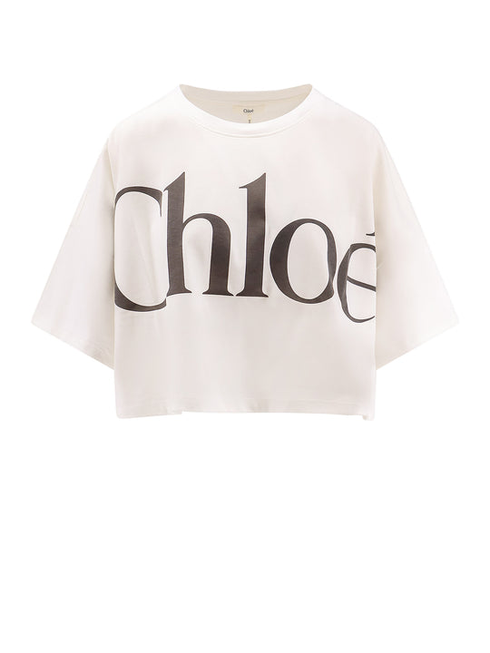 Cropped Cotton T-Shirt