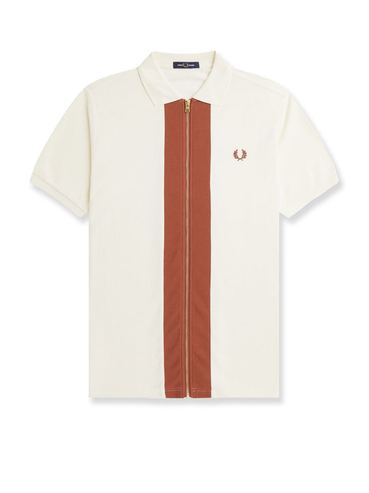 Cotton Polo Shirt With Zip