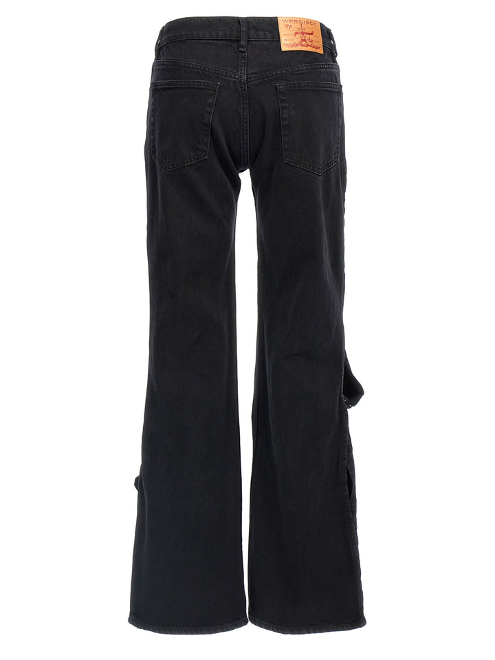 Y/Project Hook And Eye Jeans - Nero | e2e0db916a19f7a4af4aebe276135c2781b4fbc5