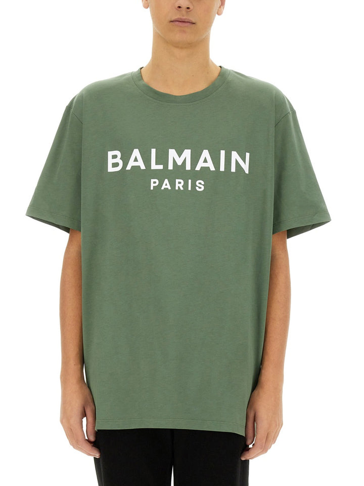 Balmain T shirt - Verde | Wanan Luxury