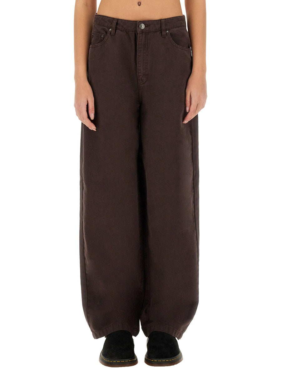Rotate Birger Christensen Pantaloni - Marrone | Wanan Luxury