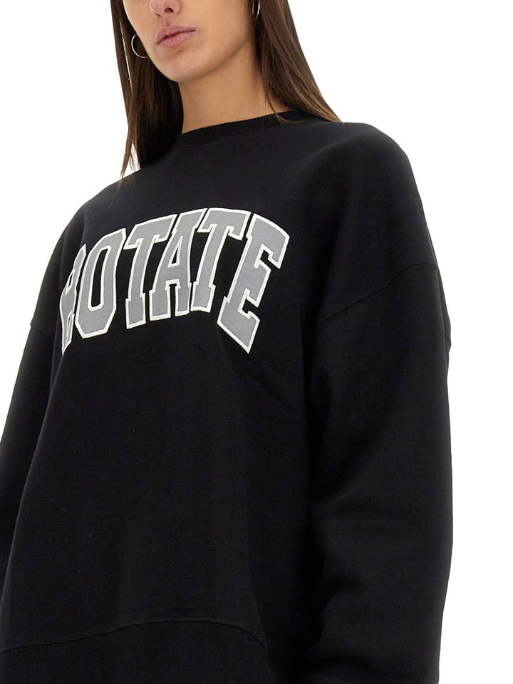 Rotate Birger Christensen Felpe - Nero | Wanan Luxury