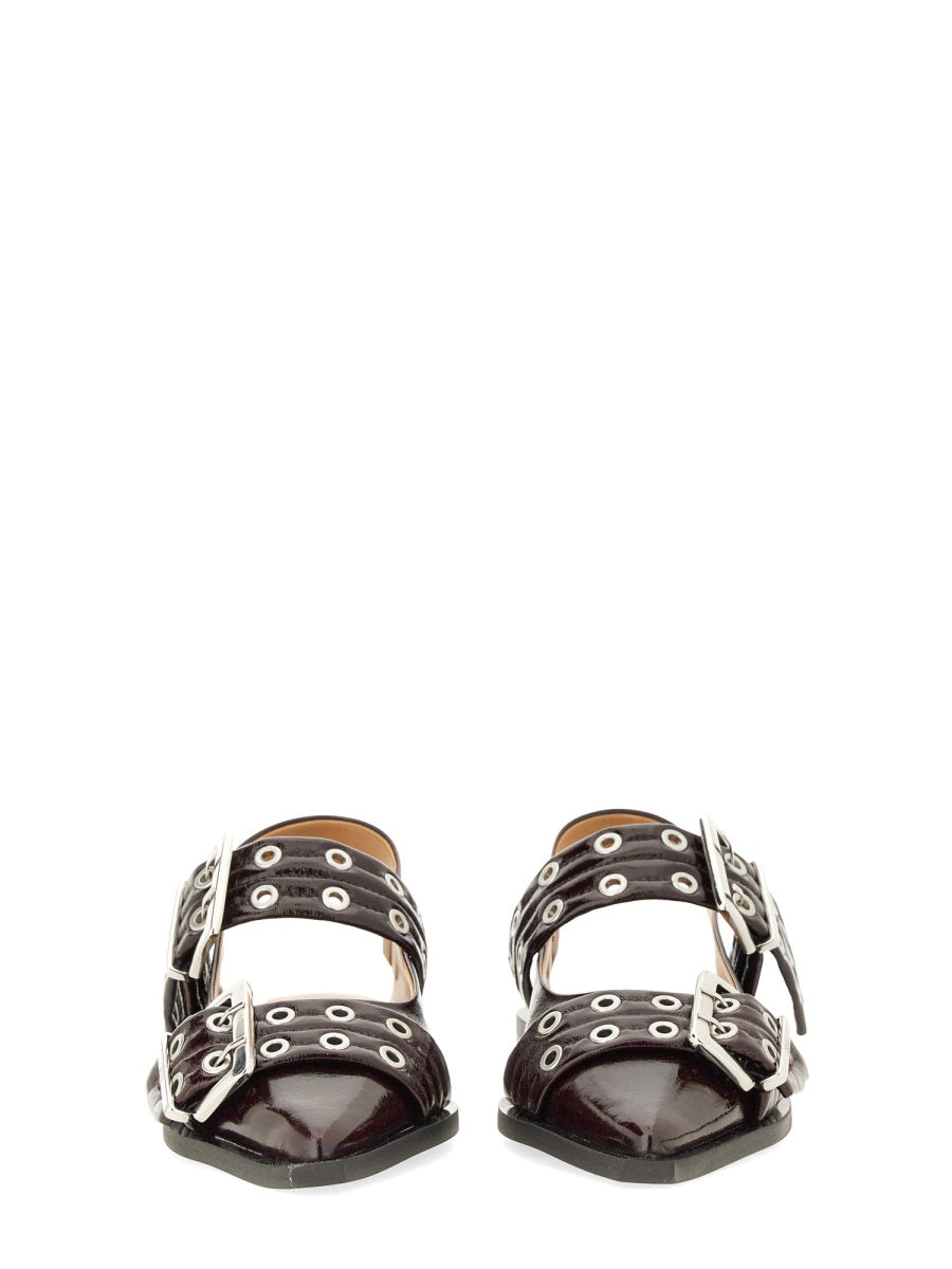 Ganni Scarpe Basse - Bordeaux | Wanan Luxury