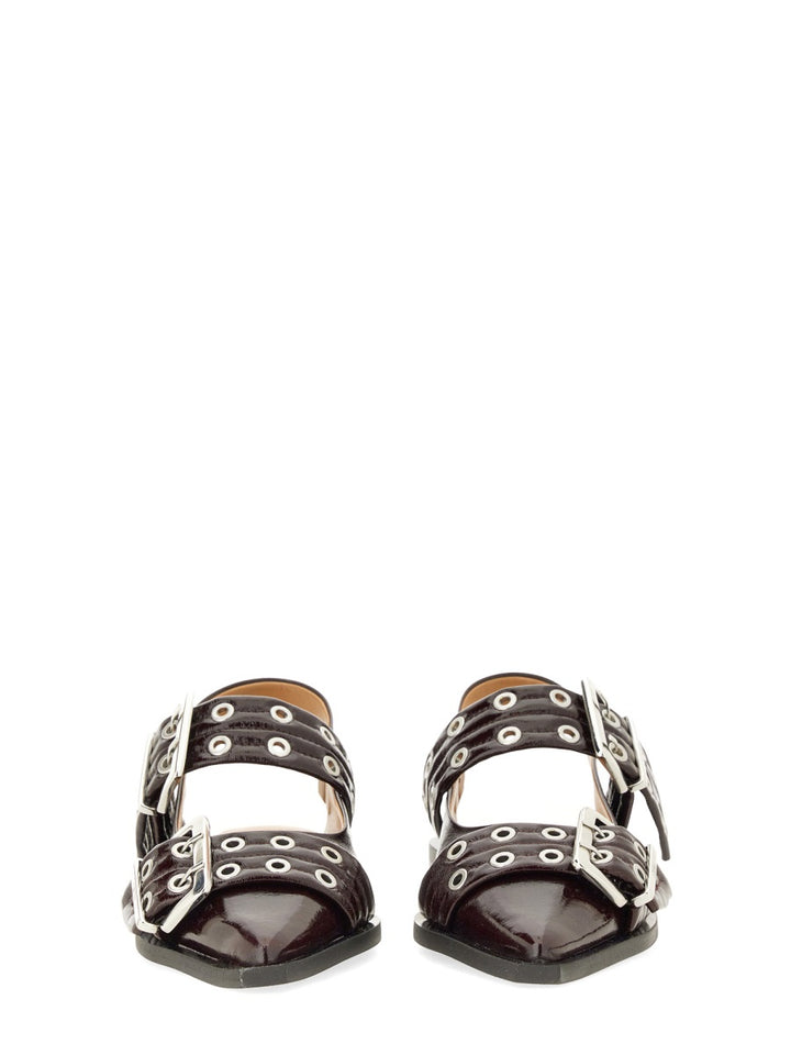 Ganni Scarpe Basse - Bordeaux | Wanan Luxury