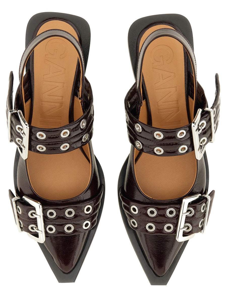 Ganni Scarpe Basse - Bordeaux | Wanan Luxury