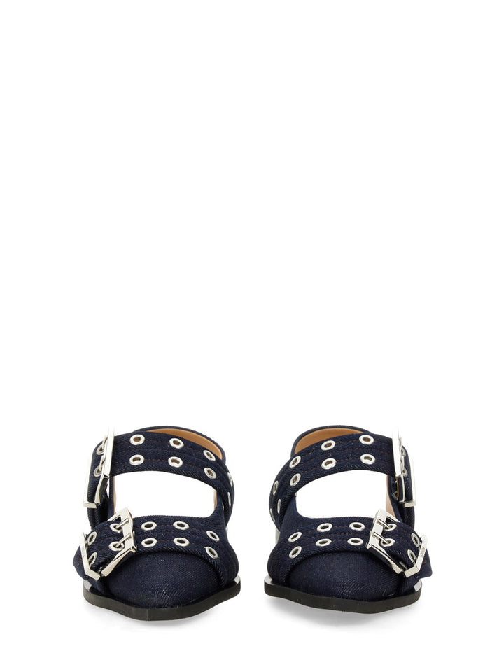 Ganni Scarpe Basse - Blu | Wanan Luxury