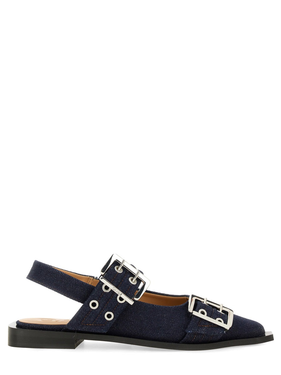 Ganni Scarpe Basse - Blu | Wanan Luxury