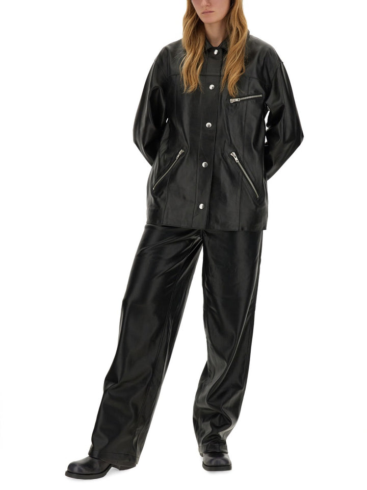 Stand Studio Capi in Pelle - Nero | Wanan Luxury