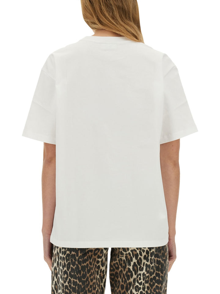 Ganni T shirt - Bianco | Wanan Luxury
