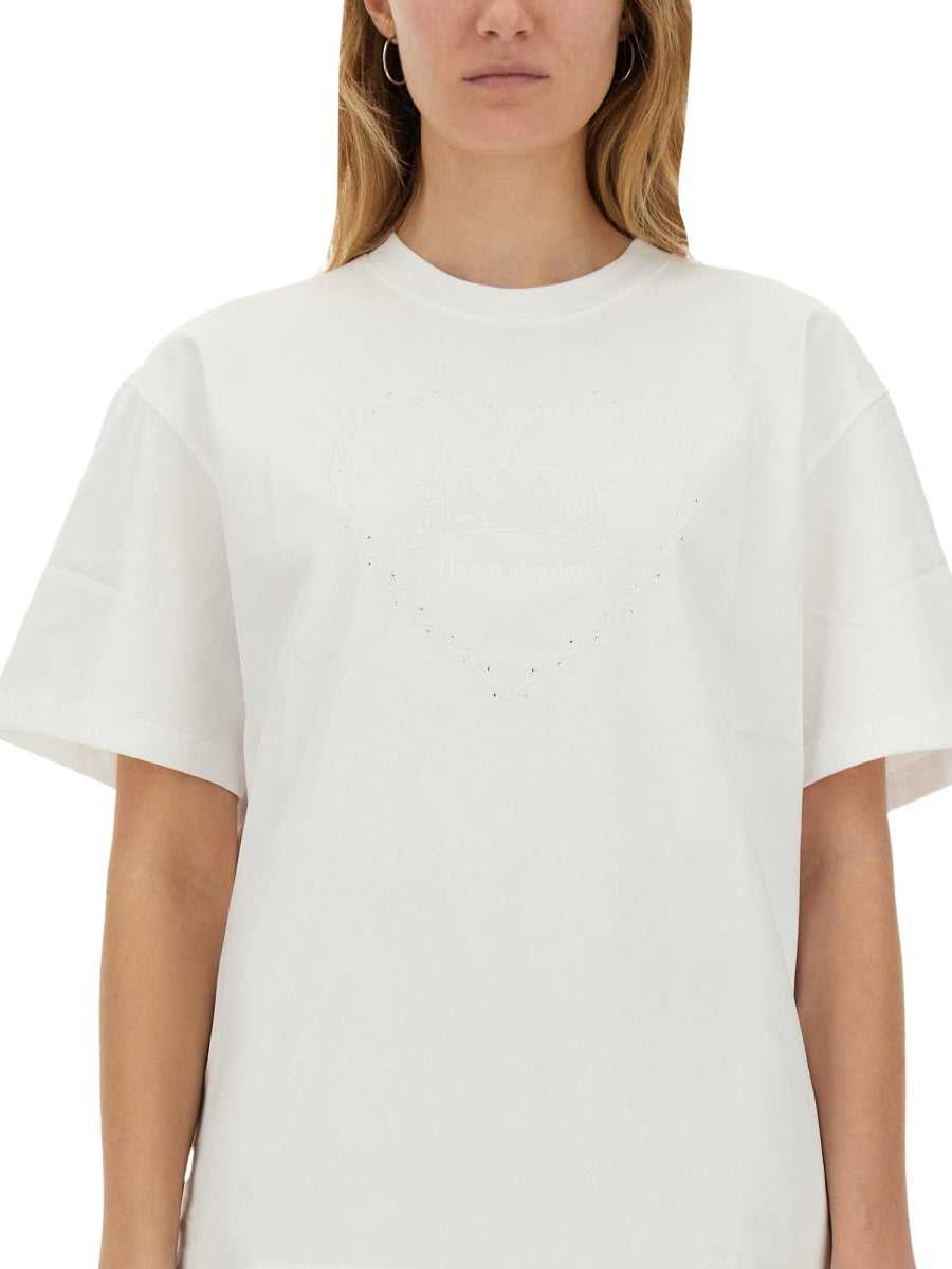 Ganni T shirt - Bianco | Wanan Luxury