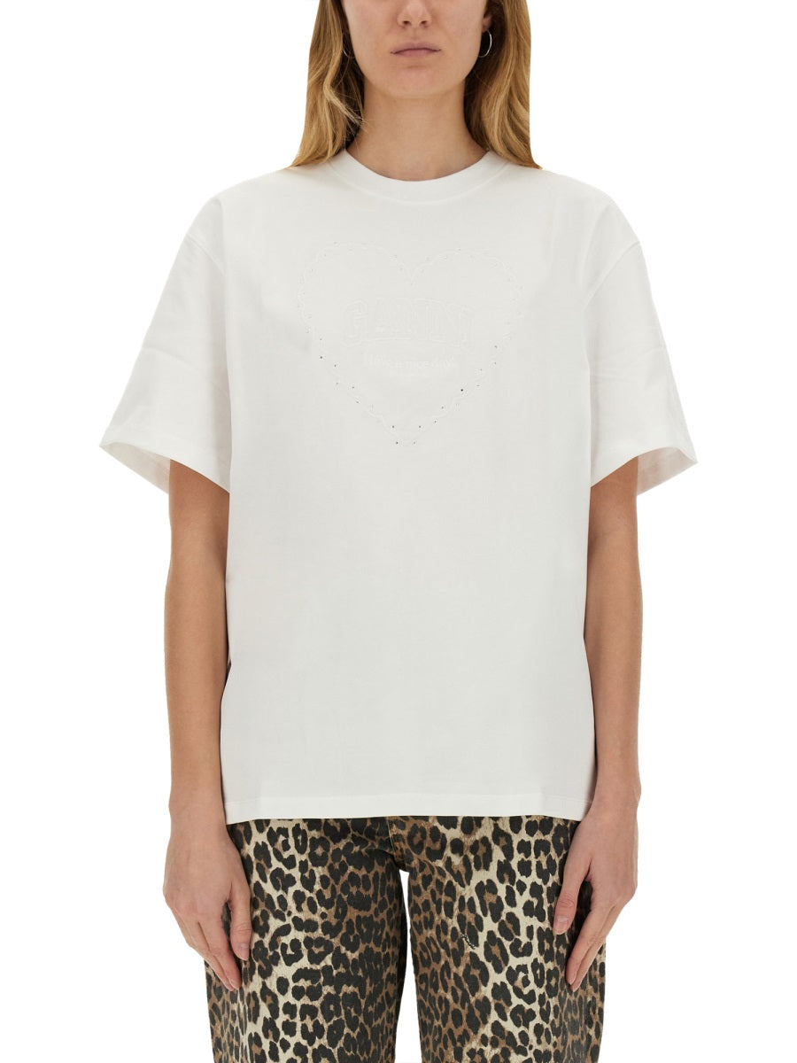 Ganni T shirt - Bianco | Wanan Luxury