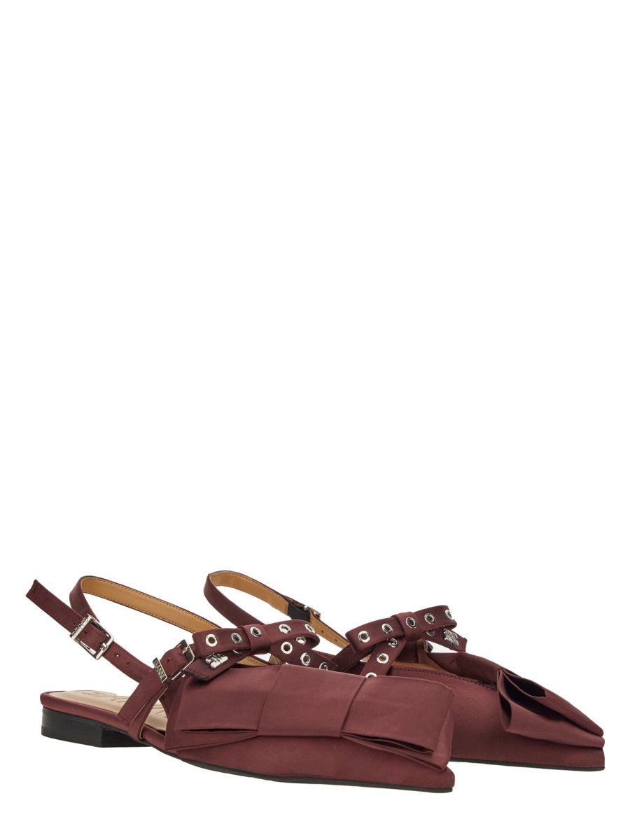 Ganni Scarpe Basse - Bordeaux | Wanan Luxury