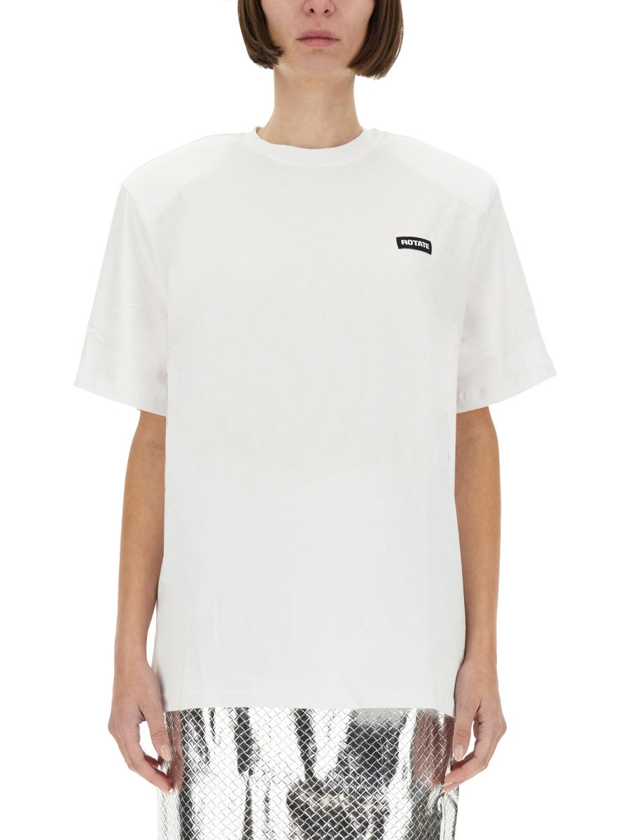 Rotate Birger Christensen T shirt - Bianco | Wanan Luxury