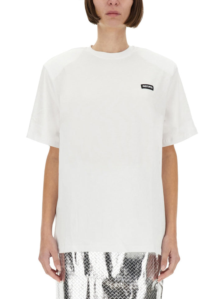 Rotate Birger Christensen T shirt - Bianco | Wanan Luxury