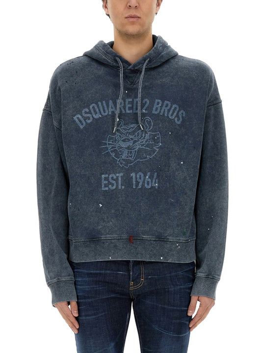 Sweatshirt With Logo Print
