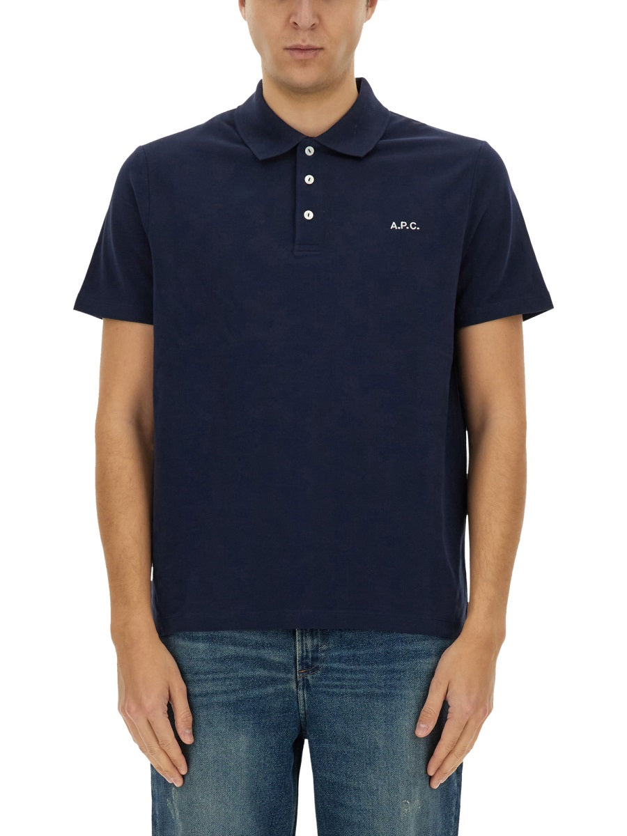 A.P.C. Polo - Blu | Wanan Luxury