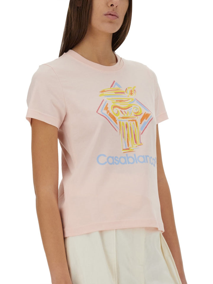 Casablanca T shirt - Rosa | Wanan Luxury