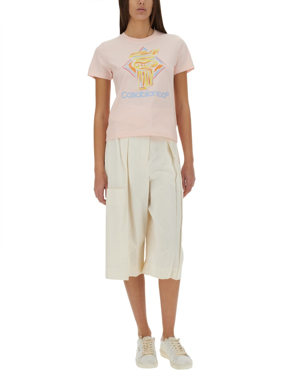 Casablanca T shirt - Rosa | Wanan Luxury
