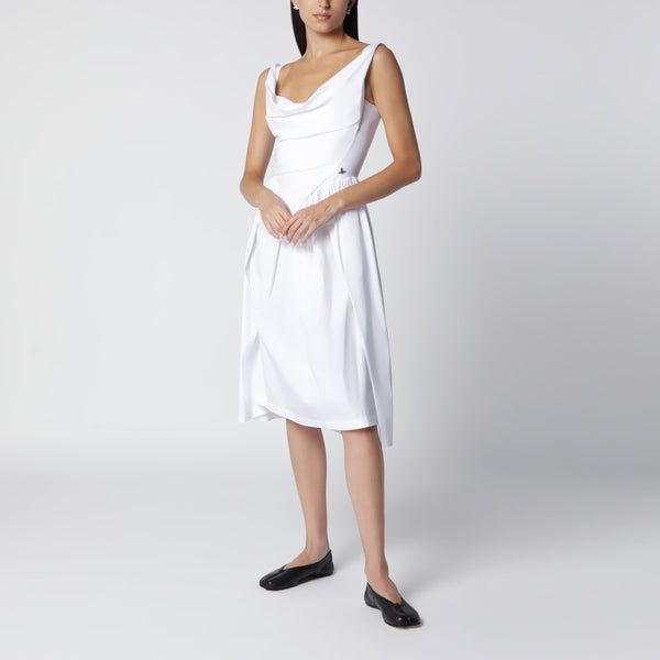 Sunday Midi Cotton Poplin Dress In White