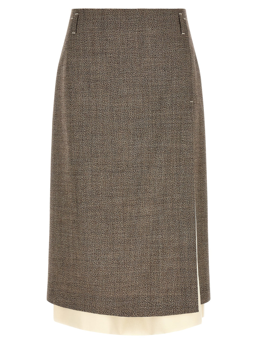 Tela Multi-Layer Hem Skirt Gonne - Beige | a4543f77664dd0282ca3fed6c5164aeae1f7d697