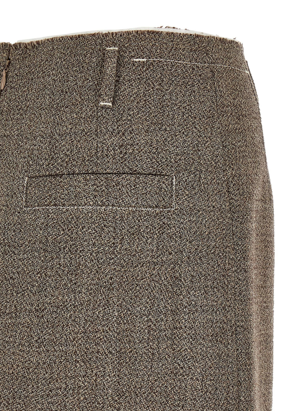 Tela Multi-Layer Hem Skirt Gonne - Beige | 61802dd343695a1c4693a8f35f8aca0cc3a24fa9