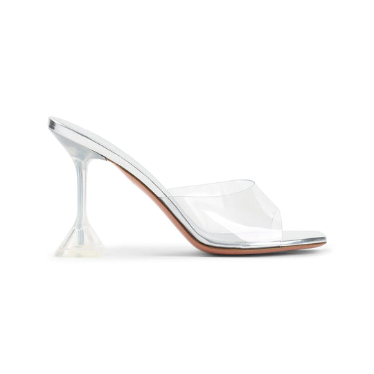 Transparent Leather Lupita Glass Slipper Pumps