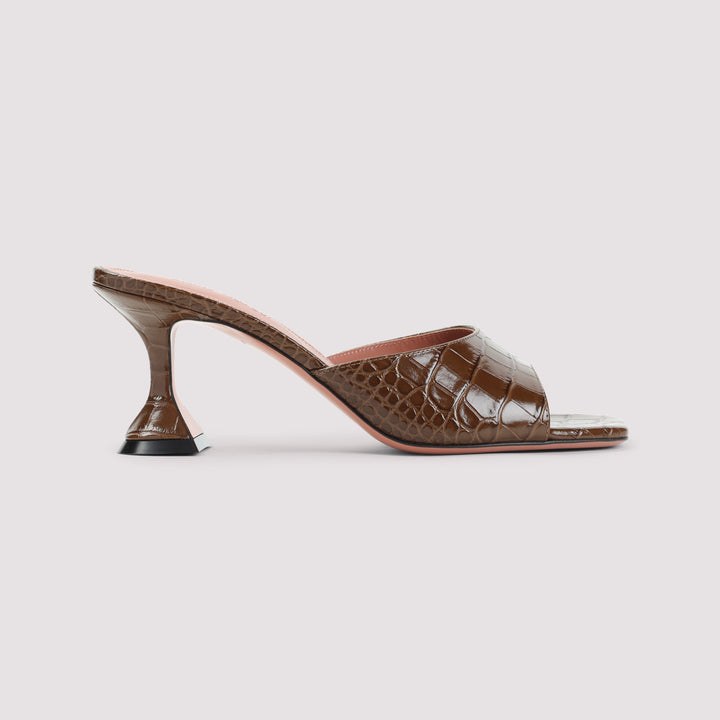 Amina Muaddi Mules - Marrone | 88348fadae6fa07ea036509e860f5f27357235c7