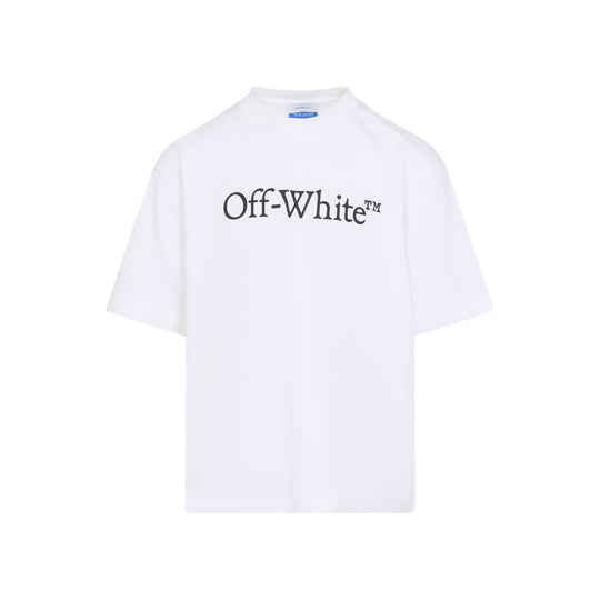 White And Black Big Bookish Skate Cotton T-Shirt