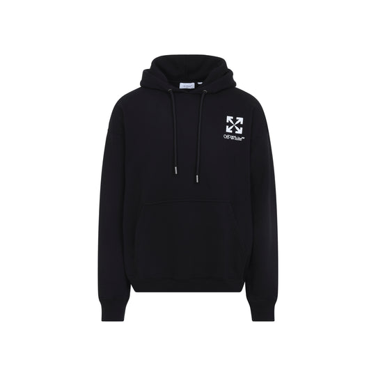 Black Small Arrow Skate Cotton Hoodie