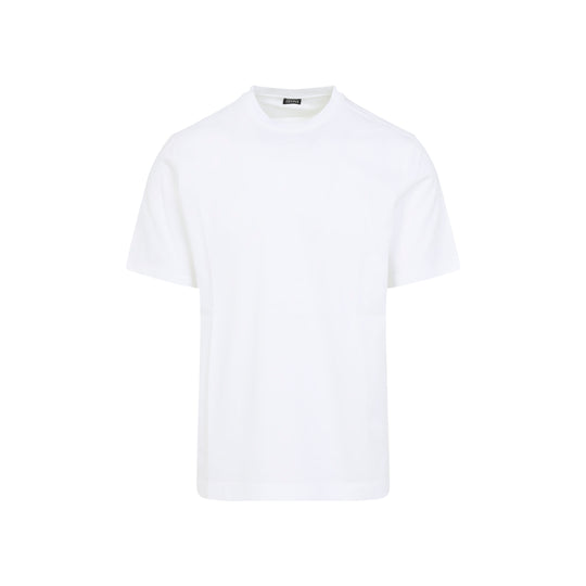 Off-White Piquet Cotton T-Shirt