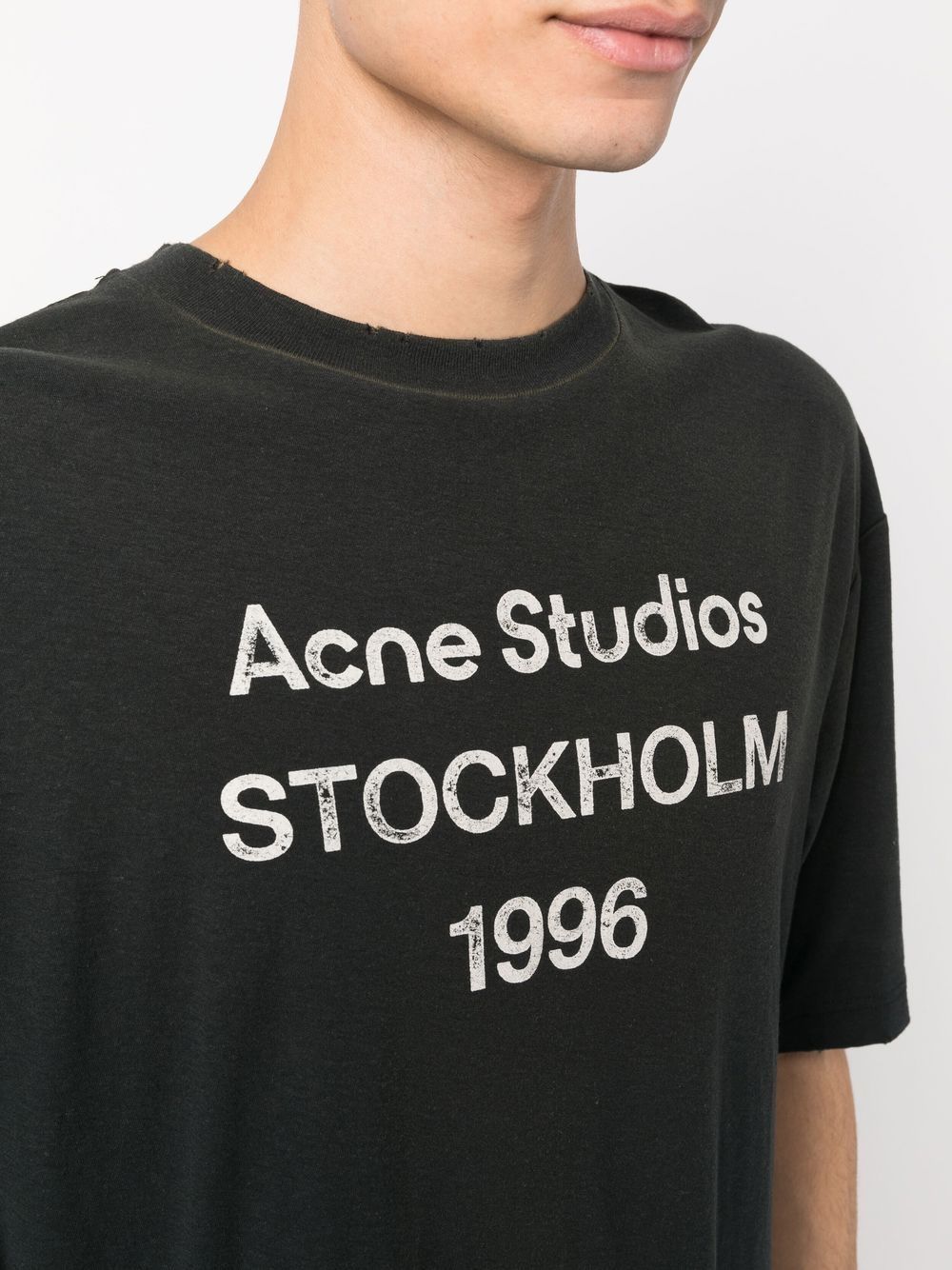 Acne Studios T-shirts and Polos - Blacks and greys | 3867ed5660adfab66e625705a2e41f708147a820