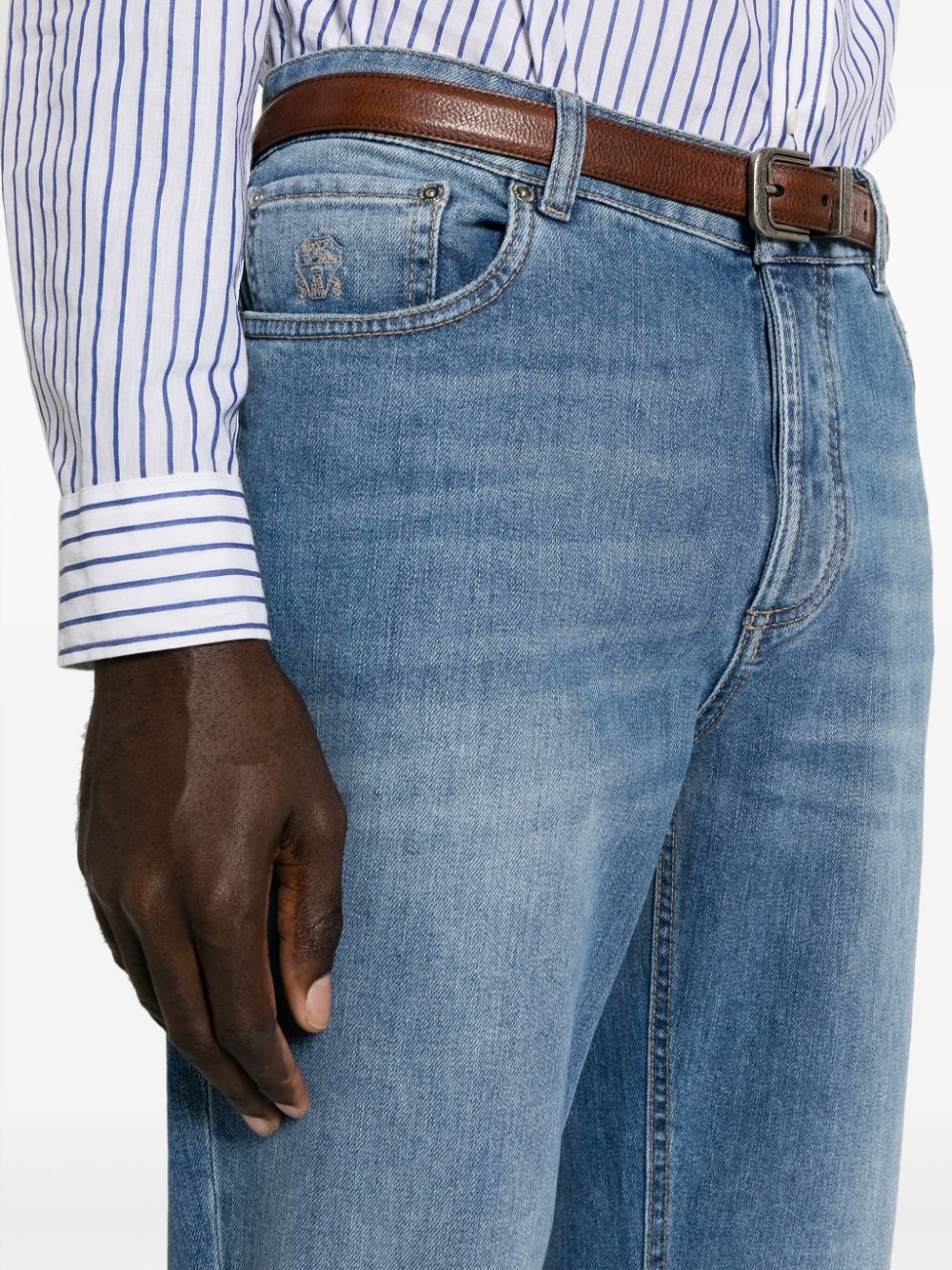 Brunello Cucinelli Jeans - Blu e verdi | 4b3d4dcda2a365e14102fe51a9bbe56b3e6d9129