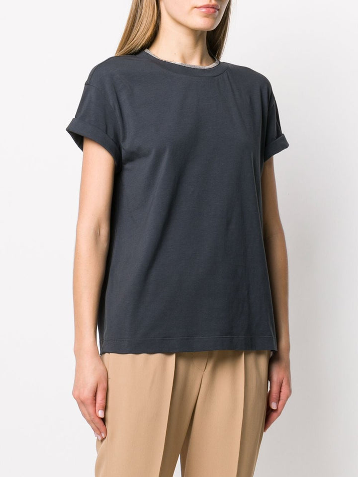 Brunello Cucinelli T-shirts and Polos - Blu e verdi | d14c2cd6b69757d0afda2c4e508fa5fe30ff7aec