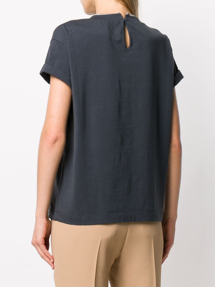 Brunello Cucinelli T-shirts and Polos - Blu e verdi | 707de9f92ccf438658766fcc2c17bd9b833e161c