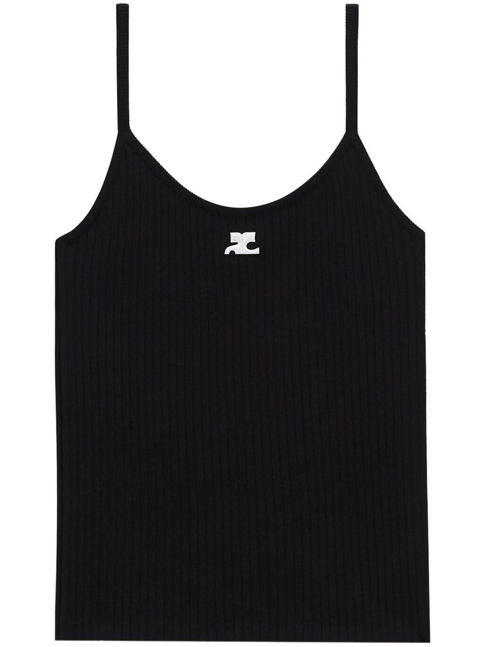 Courreges Re-Edition Top - Blacks and greys | d9e1bd84641d36fcaa8dcc6de0bae4d0fb310143