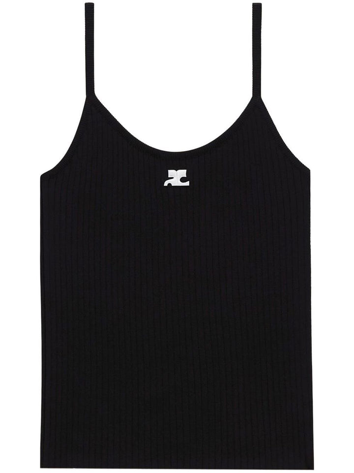Courreges Re-Edition Top - Blacks and greys | d9e1bd84641d36fcaa8dcc6de0bae4d0fb310143