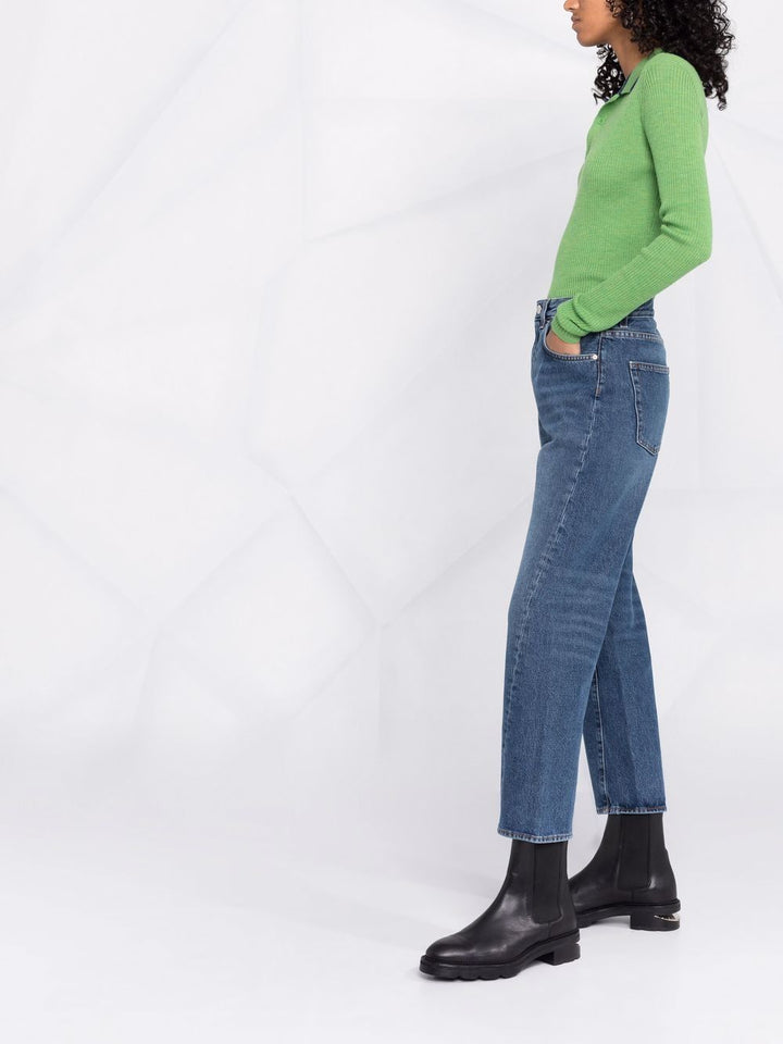 Toteme Pre Jeans - Blue and green | 2cfb3bfaff76fc28868468d35cea16cc0779a53d