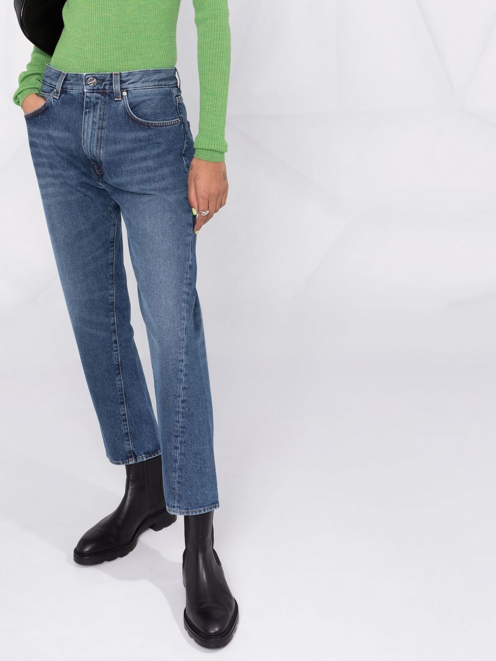 Toteme Pre Jeans - Blue and green | 0268eb8466a5bc87e3be197f13b458c0cbcb314e