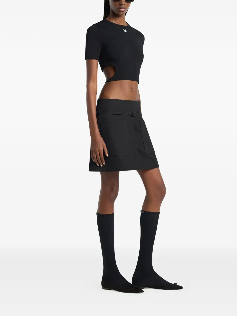 Courreges T-shirts - Nero | 29d0897161b7e20f01fc16905a916e6ad71b15b3