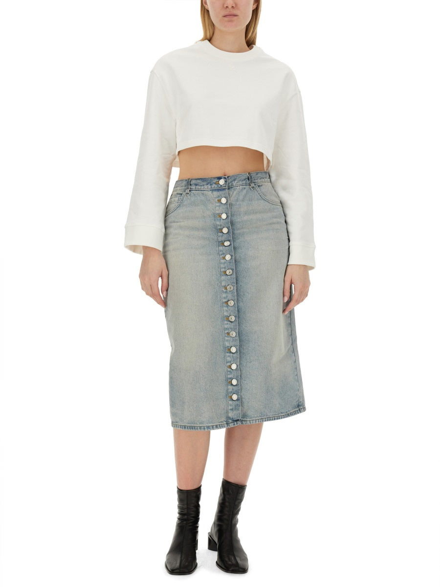 Courrèges Felpe - Bianco | Wanan Luxury