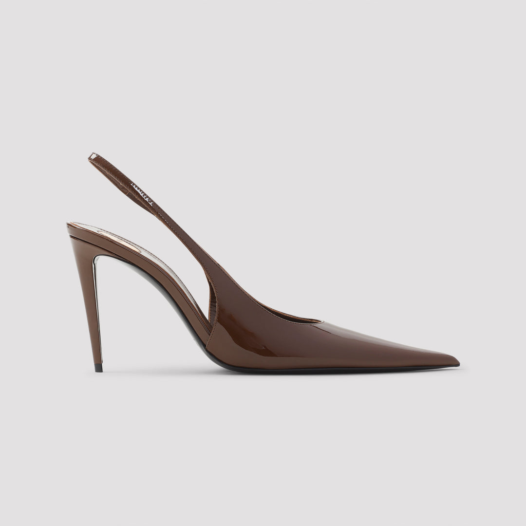 Saint Laurent Decollete - Marrone | cb6e0a5ead4d1fc73c5b5cb1296a80d8d43168f6