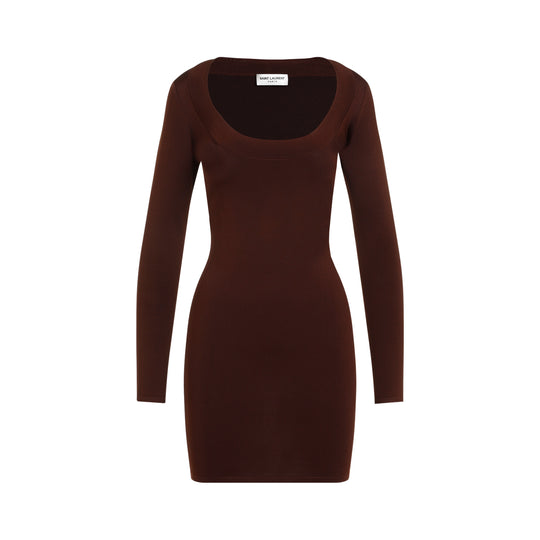 Chocolat Viscose Mini Dress