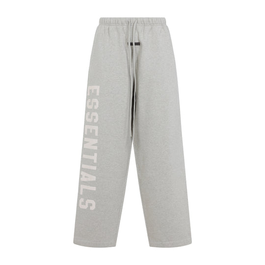 Heather Stone Grey Cotton Lounge Fleece Sweatpants