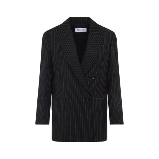 Black And White Mattia Wool Jacket