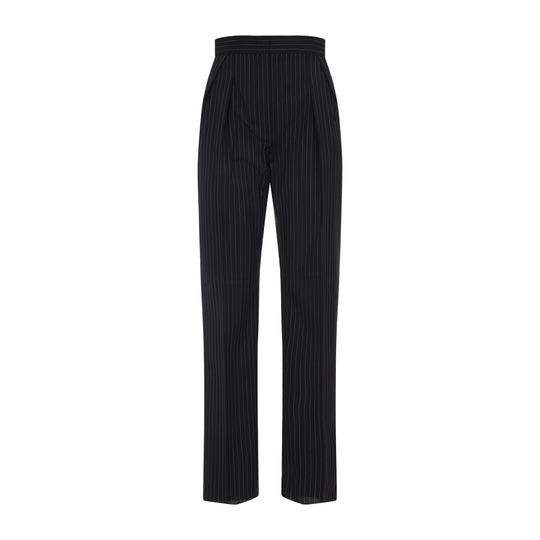 Black Sesamo Wool Pants