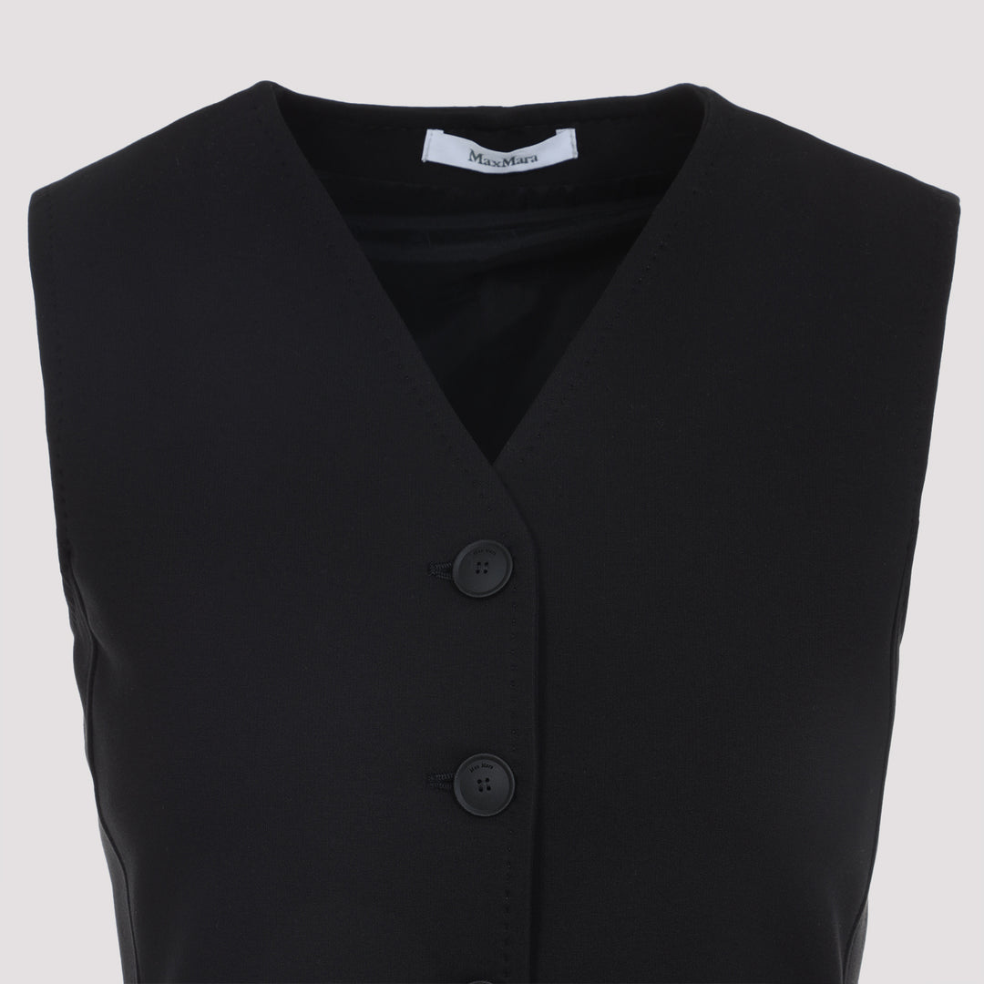 Max Mara Gilet - Nero | 6562ef8352995a97a7f11dcafb2c4795d53c8920