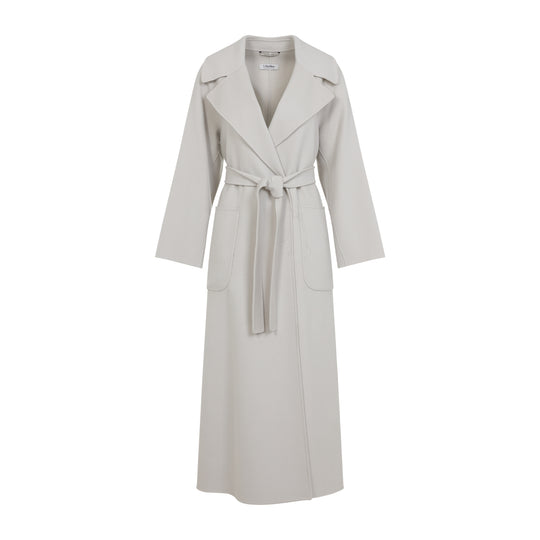 Winter White Virgin Wool Doris Long Coat