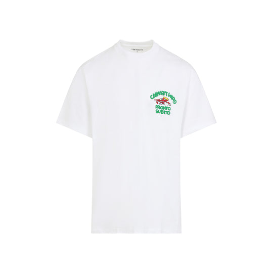 White Ss Pronto Cotton T-Shirt