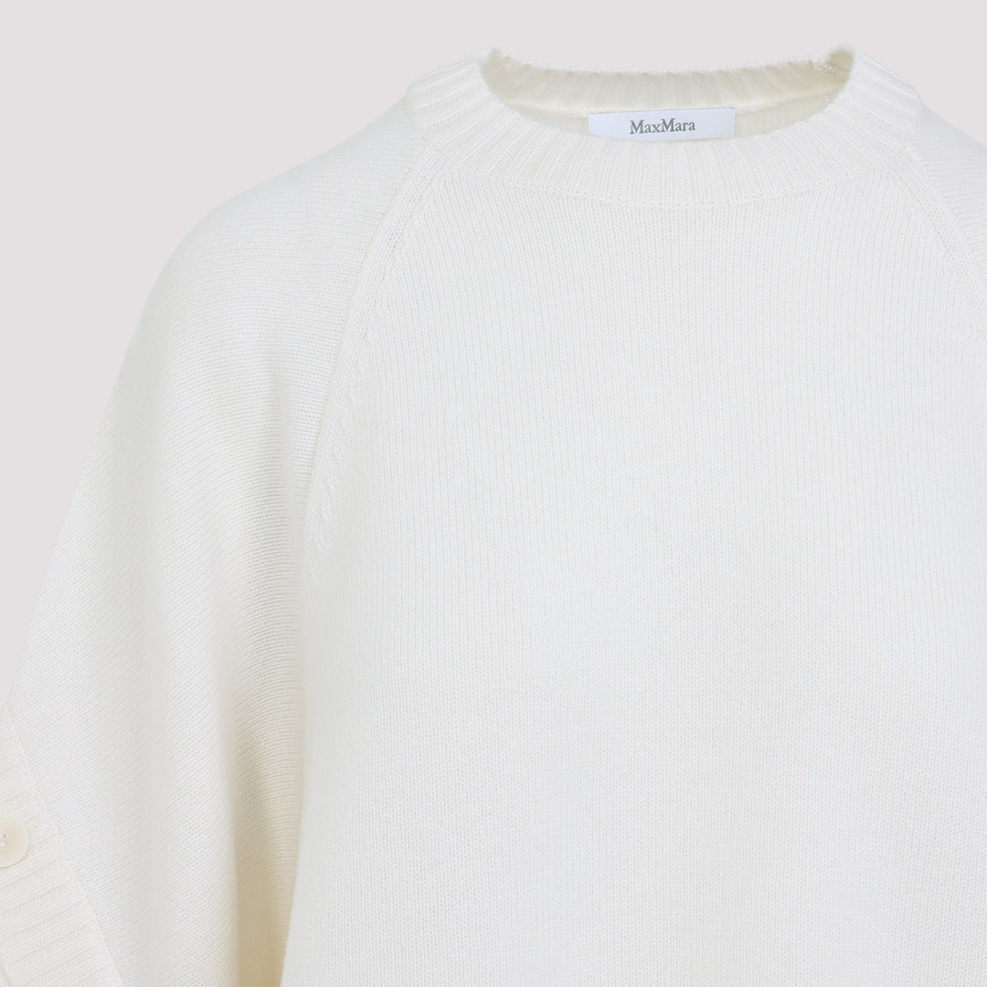 Max Mara Pullover - Bianco | 31191ee61ace7d6c3e1f6dc04edee84d82c9a5a8