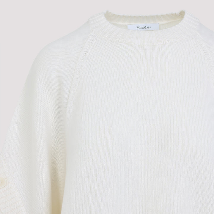 Max Mara Pullover - Bianco | 31191ee61ace7d6c3e1f6dc04edee84d82c9a5a8